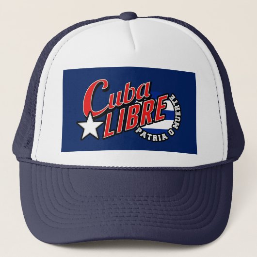 Cuba Libre Motto Trucker Pet (Voorkant)