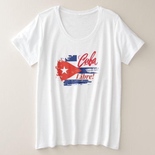 CUBA LIBRE PLUS SIZE SHIRT (Design voorkant)