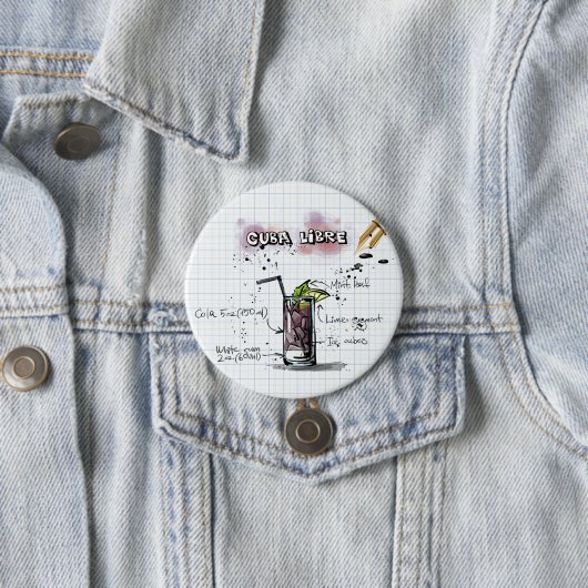 Cuba Libre Ronde Button 7,6 Cm (In situ)