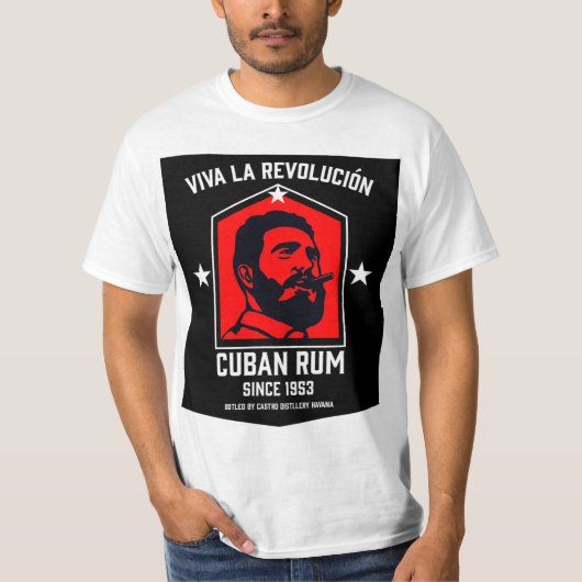 Cuba Libre Rum Drinkers Revolution T-Shirt (Voorkant)