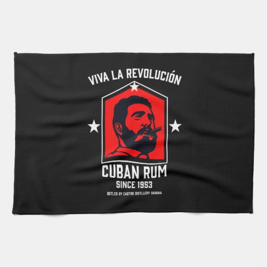 Cuba Libre Rum Drinkers Revolution Theedoek (Horizontaal)
