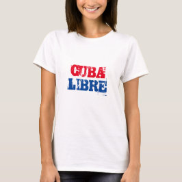 Cuba Libre SOS Cuba rood wit blauw T-shirt