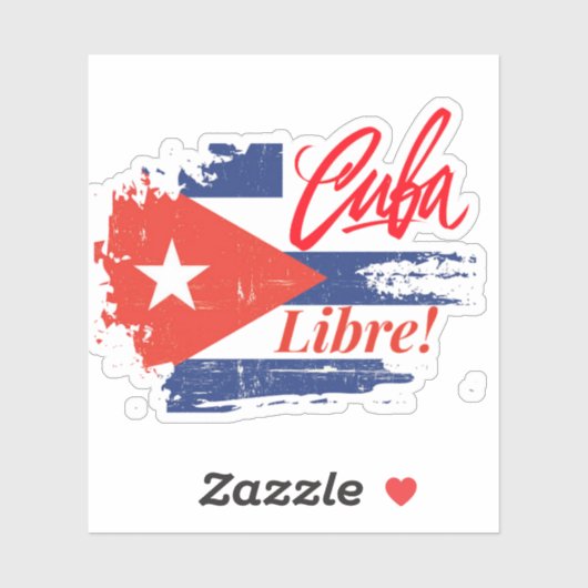 CUBA LIBRE STICKER (Vel)