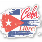 CUBA LIBRE STICKER (Voorkant)