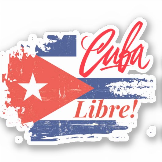 CUBA LIBRE STICKER (Voorkant)