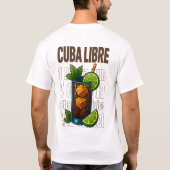 Cuba Libre T-Shirt – Classic Rum & Cola Cocktail (Achterkant)