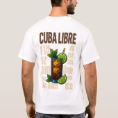 Cuba Libre T-Shirt – Classic Rum & Cola Cocktail (Achterkant)