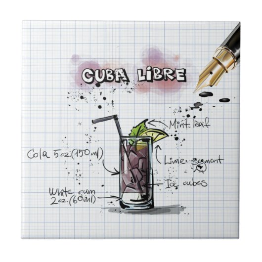 Cuba Libre Tegeltje (Voorkant)
