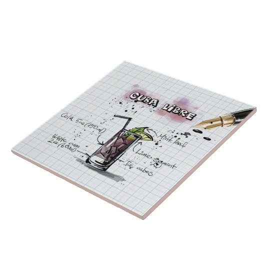 Cuba Libre Tegeltje (Zijkant)