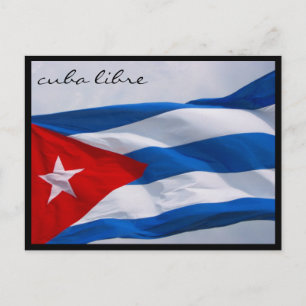 cuba libre vlag briefkaart