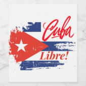 Cuba Libre Wijnlabel Wijn Etiket (Enkel label)