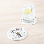 Cuba Libre Zandsteen Onderzetter (Zijkant)