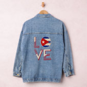 Cuba Liefde Cubaanse vlag Havana Denim Jacket (Hangar)