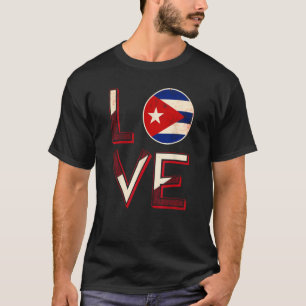 Cuba Liefde Cubaanse vlag Havana T-shirt