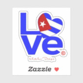 CUBA LIEFDE STICKER (Vel)