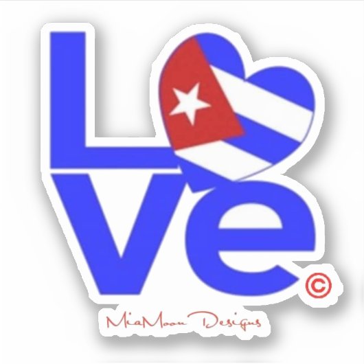 CUBA LIEFDE STICKER (Voorkant)