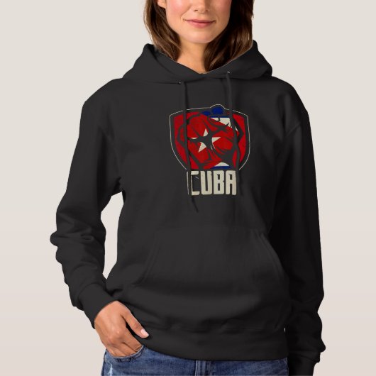 Cuba Love Cuban Flag Havana Communism Socialism Hoodie (Voorkant)