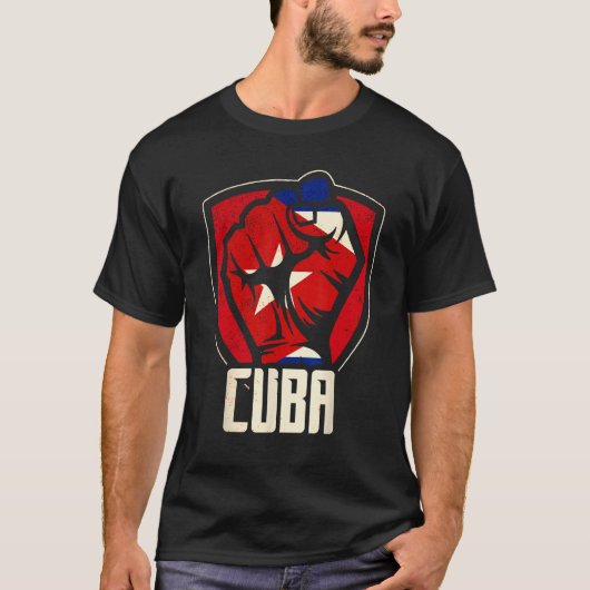 Cuba Love Cuban Flag Havana Communism Socialism T-shirt (Voorkant)