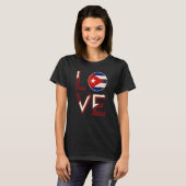 Cuba Love Cuban Flag Havana T-shirt (Voorkant volledig)