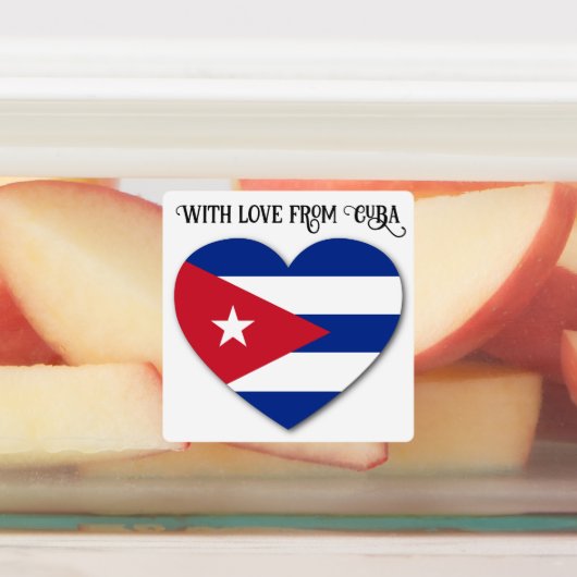 Cuba Love Custom Text Labels (Aangebracht)