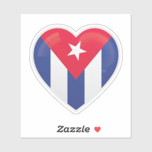 Cuba Love Flag Sticker