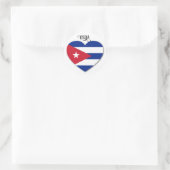 Cuba Love Ronde Sticker (Tas)