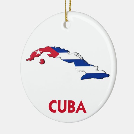 CUBA MAP KERAMISCH ORNAMENT (Links)
