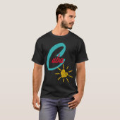 Cuba met zonneschijn hart t-shirt (Voorkant volledig)