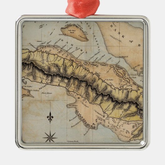 Cuba Metalen Ornament (Voorkant)
