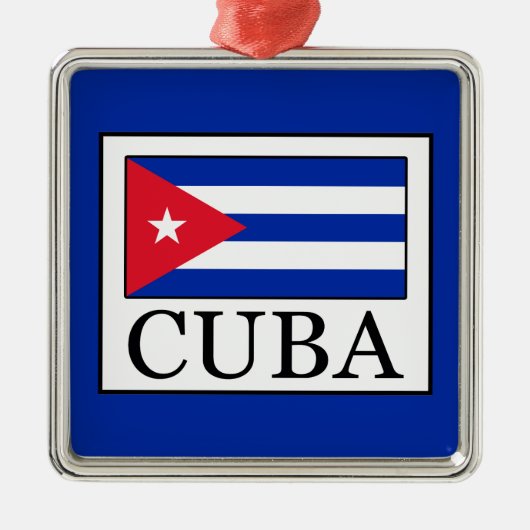 Cuba Metalen Ornament (Voorkant)