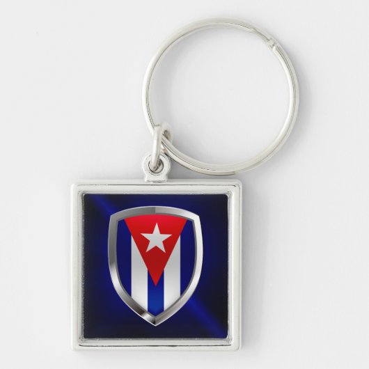 Cuba Mettalic Emblem Sleutelhanger (Voorkant)