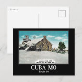 Cuba, Missouri, Rte 66, Vintage Briefkaart (Voorkant / Achterkant)