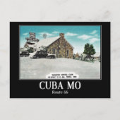 Cuba, Missouri, Rte 66, Vintage Briefkaart (Voorkant)