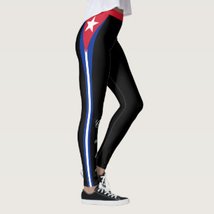 Cuba mode leggings, Cubaanse vlag / sport Leggings