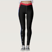 Cuba mode leggings, Cubaanse vlag / sport Leggings (Voorkant)
