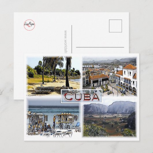 Cuba - Mosaic - Briefkaart (Voorkant / Achterkant)