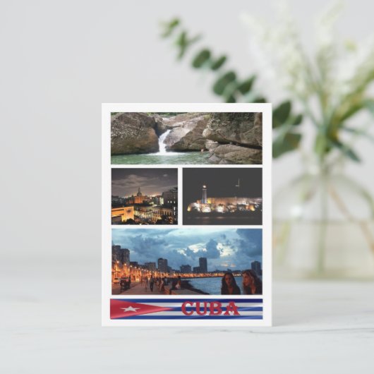 Cuba - Mozaïek - Briefkaart (Staand voorkant)