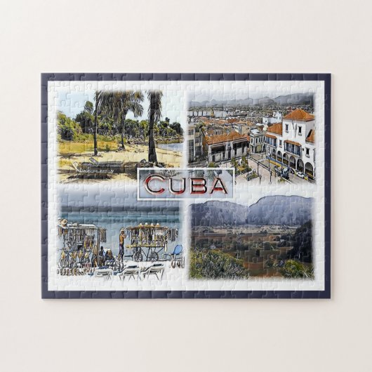 Cuba - Mozaïek - Legpuzzel (Horizontaal)