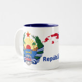 Cuba Mug / Kuba Tasse Tweekleurige Koffiemok (Voorkant links)