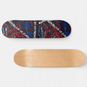 Cuba Nationaal Trots Wordcloud Skateboard (Horizontaal)
