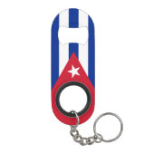 Cuba National Flag Patriotic Mini Flessenopener (Achterkant)