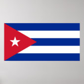 Cuba National World Flag Poster (Voorkant)