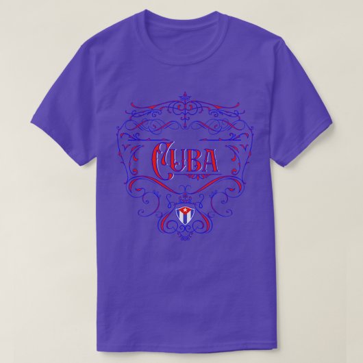 Cuba  Neon ontwerp T-shirt (Design voorkant)