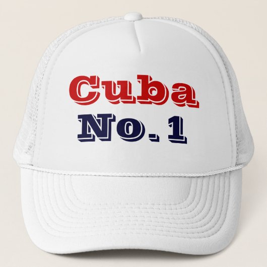 Cuba nummer 1 trucker pet (Voorkant)