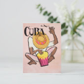 Cuba, oud reizen briefkaart (Staand voorkant)