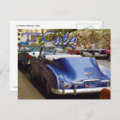 Cuba - oude converteerbare auto in Havana Briefkaart (Voorkant / Achterkant)