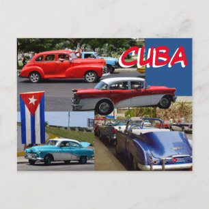 Cuba - oude klassieke auto's rond Havana Briefkaart