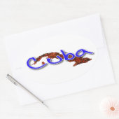 Cuba Ovale Sticker (Envelop)