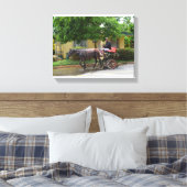 Cuba Paard getrokken Winkelwagen Canvas Afdruk (Insitu (Slaapkamer))