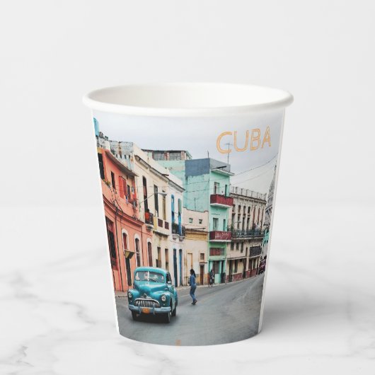 Cuba Papieren Bekers (Achterkant)